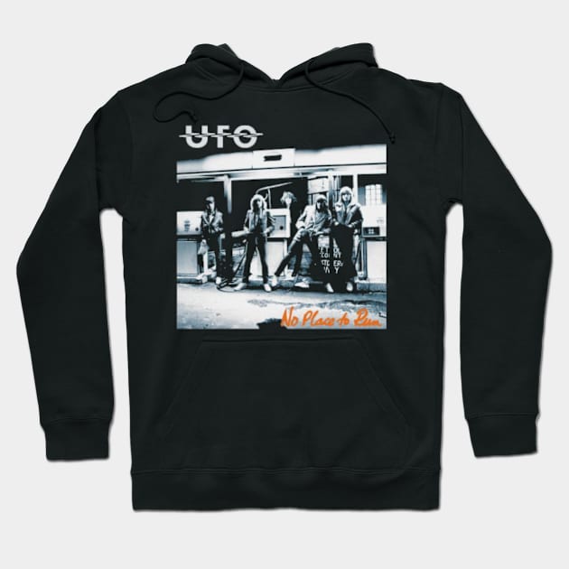 UFO NO PLACE TO RUN MERCH VTG Hoodie by Evan Romillo